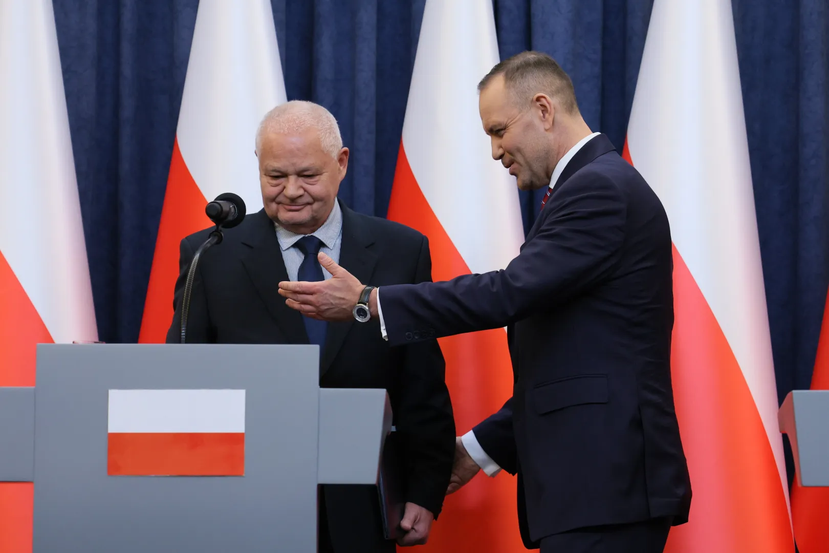 Adam Glapiński i Karol Nawrocki Fot. PAP/Paweł Supernak