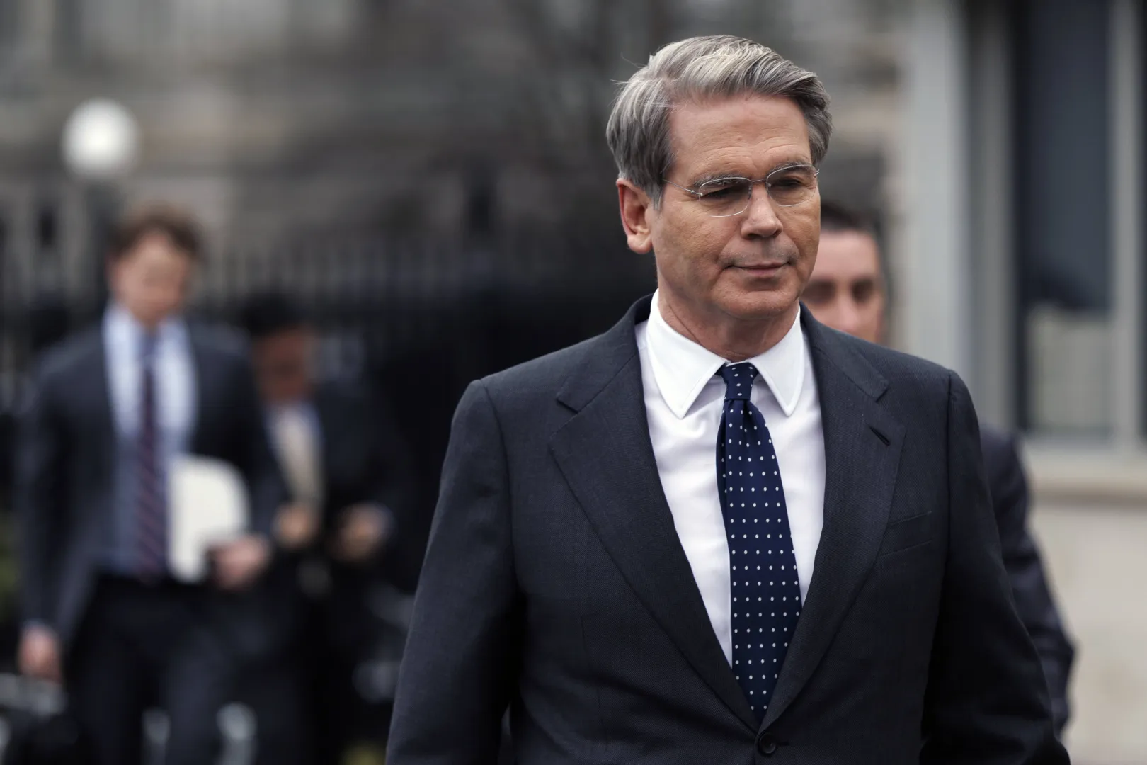 Szef resortu finansów USA Scott Bessent. Fot. PAP/EPA/WILL OLIVER