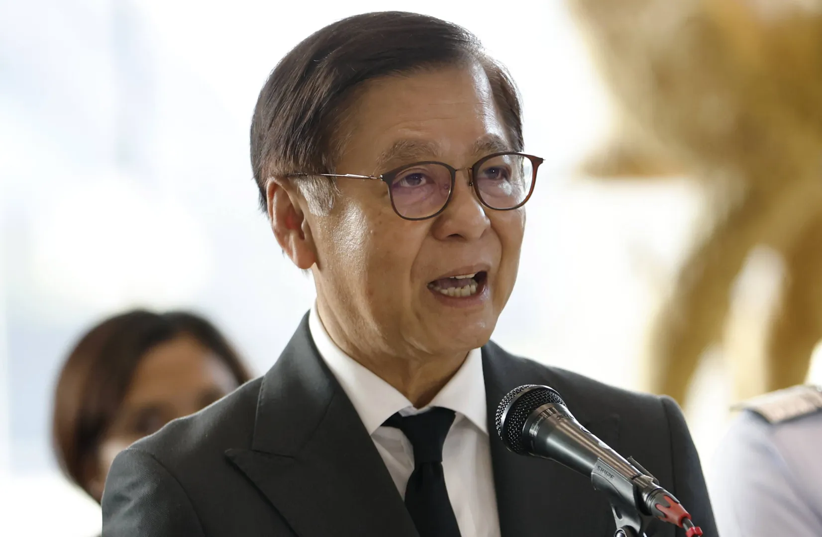 Міністр закордонних справ Таїланду Сіхасак Фуангкеткеов. Fot. PAP/EPA/RUNGROJ YONGRIT