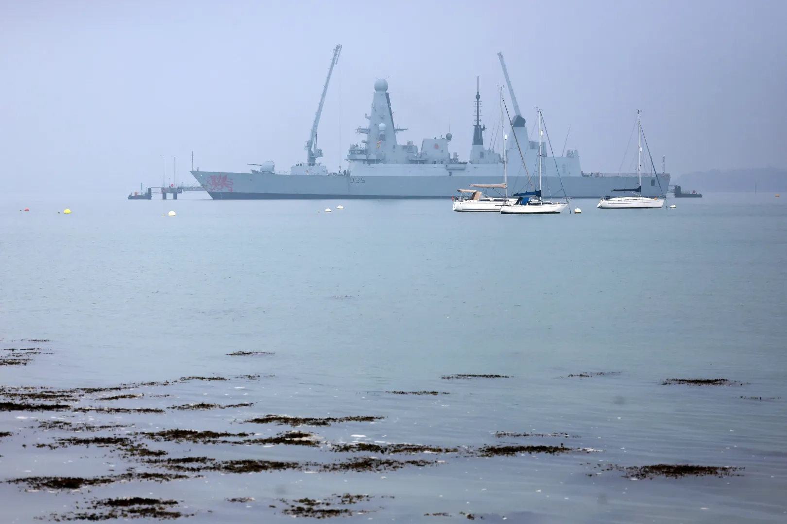 HMS Dragon. Zdj. Ilustracyjne. Fot. PAP/ EPA/NEIL HALL 
