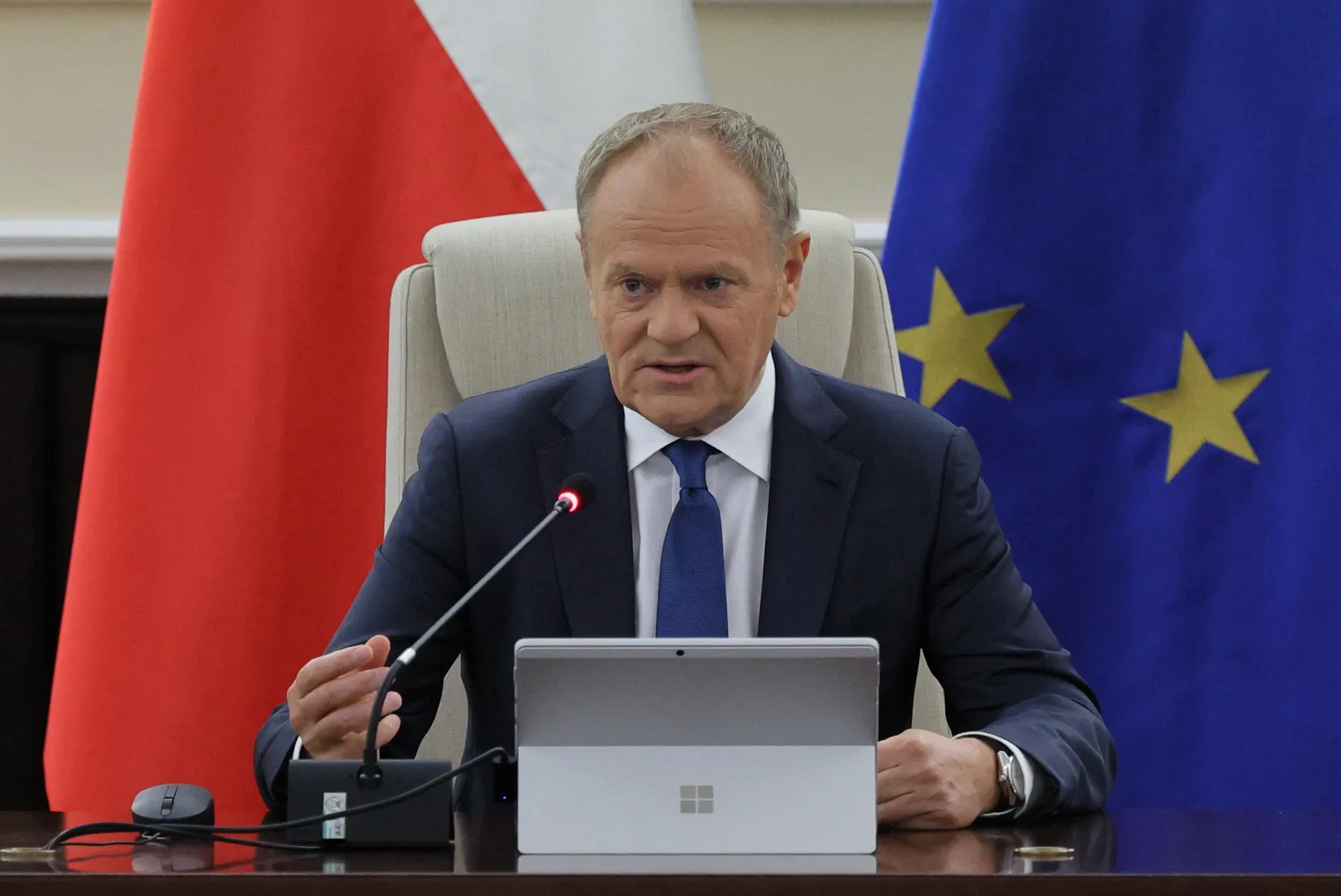 Premier Donald Tusk, fot. PAP/Paweł Supernak
