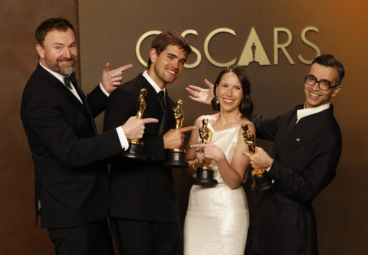 Jack Piatt, Sam A. Davis, Natalie Musteata i Alexandre Singh Fot. PAP/EPA/JILL CONNELLY