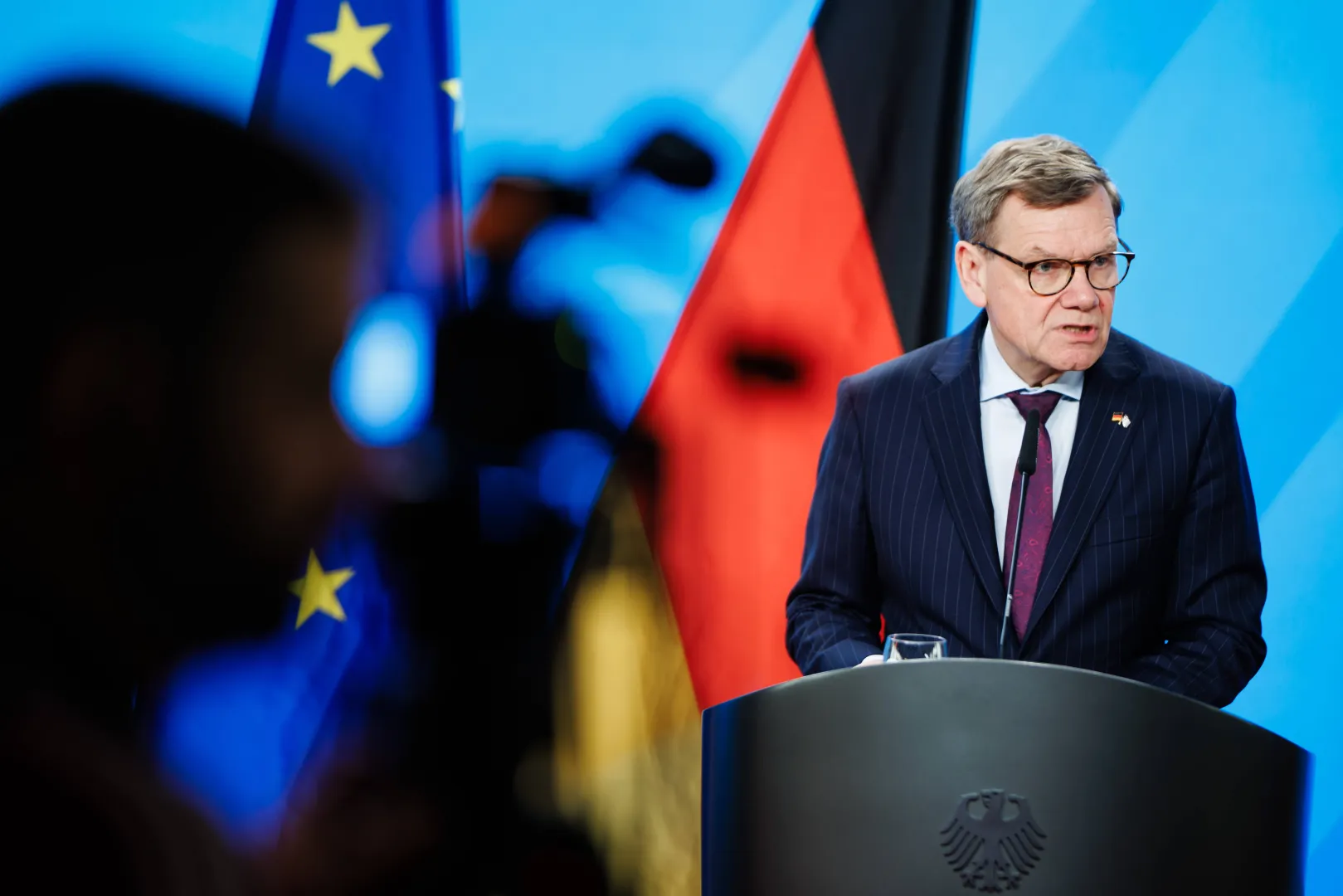 Minister spraw zagranicznych Niemiec Johann Wadephul. Fot. PAP/EPA/CLEMENS BILAN