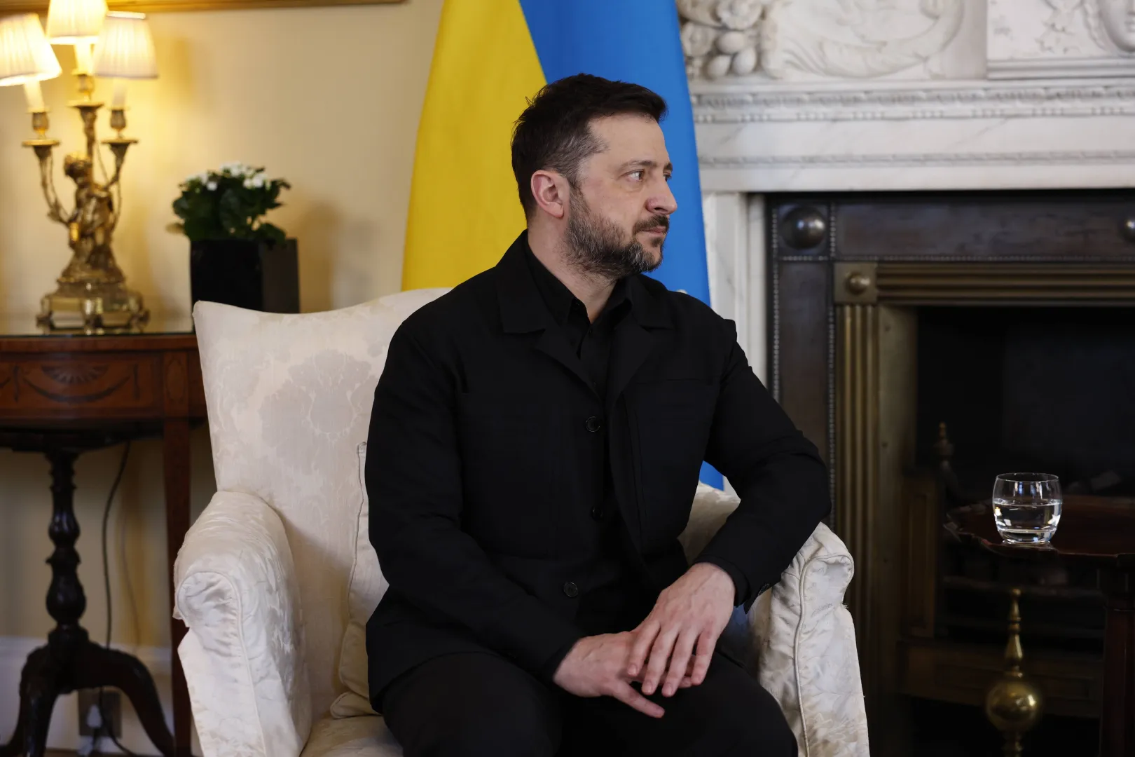 Володимир Зеленський. Fot. PAP/EPA/DAVID CLIFF/POOL 