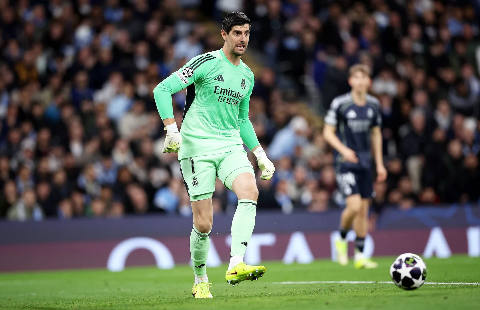 Bramkarz Realu Madryt Thibaut Courtois. Fot. EPA/ADAM VAUGHAN 