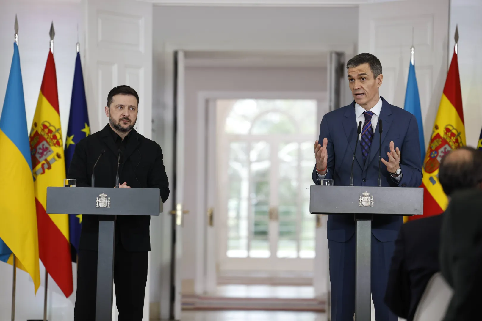 Володимир Зеленський і Педро Санчес. Fot. PAP/EPA/CHEMA MOYA