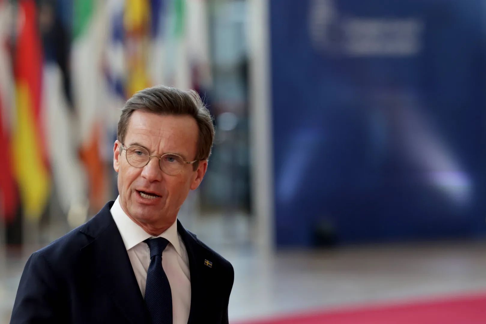 Ulf Kristersson, fot. PAP/EPA/OLIVIER MATTHYS