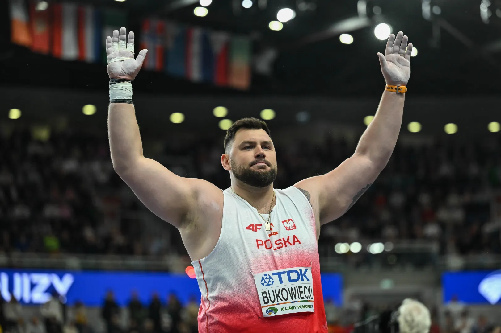 Halowe mistrzostwa świata w lekkiej atletyce w Toruniu. Polak Konrad Bukowiecki. Fot. PAP/Adam Warżawa