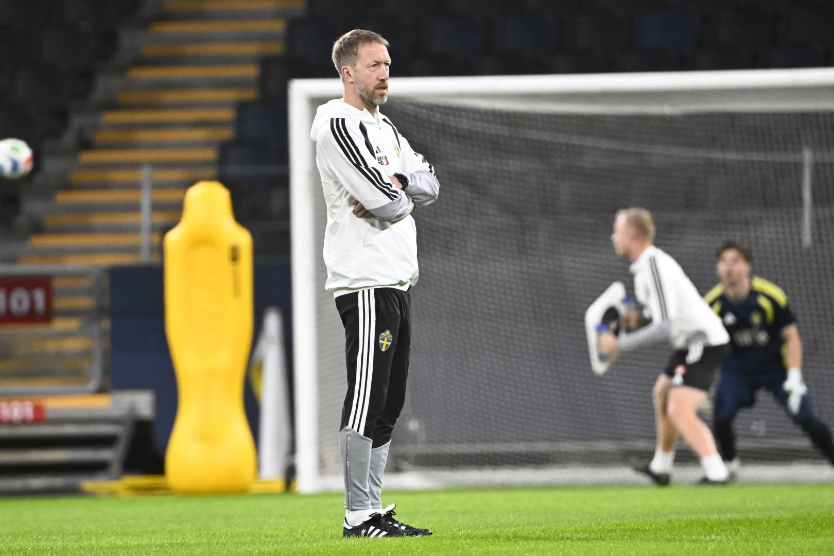 Trener reprezentacji Szwecji Graham Potter, fot. PAP/EPA/TT NEWS AGENCY/Fredrik Sandberg