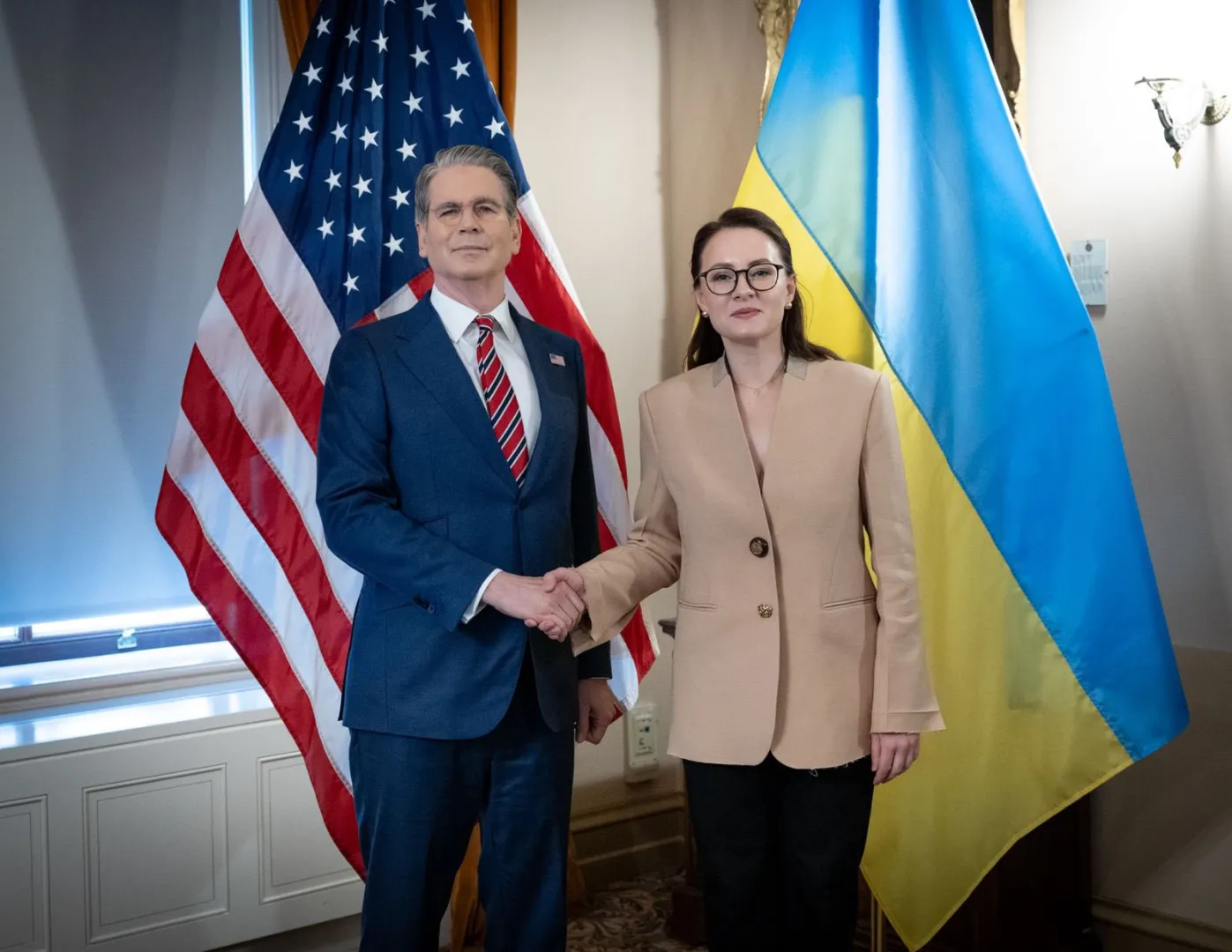 Зустріч Скотта Бессента з Юлією Свириденко. Fot. Facebook/Юлія Свириденко