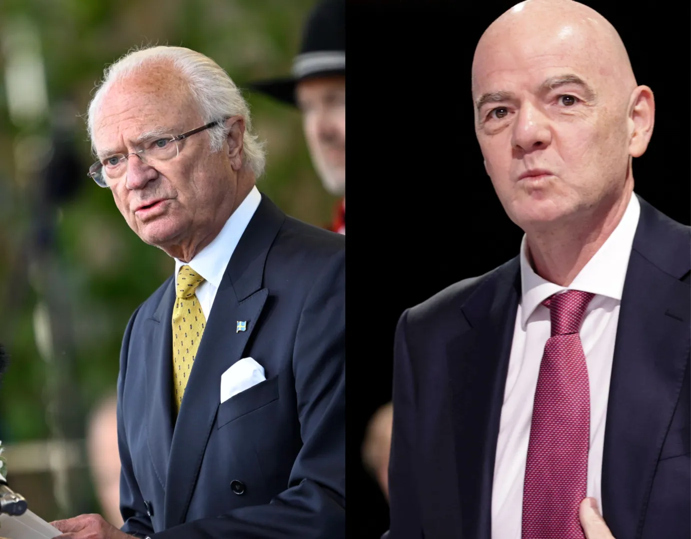 Karol XVI Gustaw, fot. PAP/EPA/TT NEWS AGENCY, Gianni Infantino, fot. PAP/EPA/CHRISTOPHER NEUNDORF