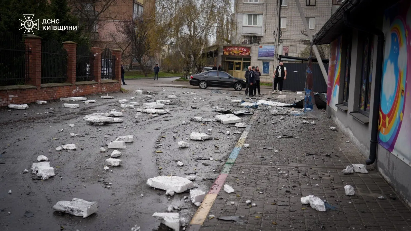 Разрушения после российских атак. Fot. Х/@andrii_sybiha