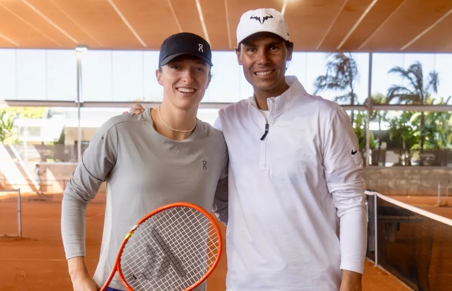 Iga Świątek i Rafael Nadal Fot. Instagram