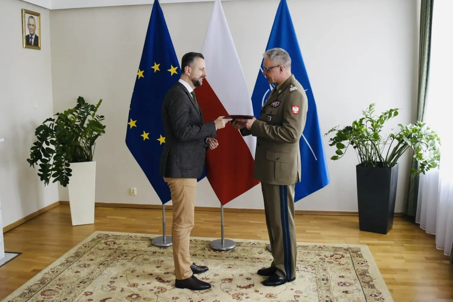 Gen. Błazeusz zastąpi na stanowisku przedstawiciela Polski w Komitetach Wojskowych NATO oraz UE gen. Sławomira Wojciechowskiego. Fot. X/ Władysław Kosiniak-Kamysz