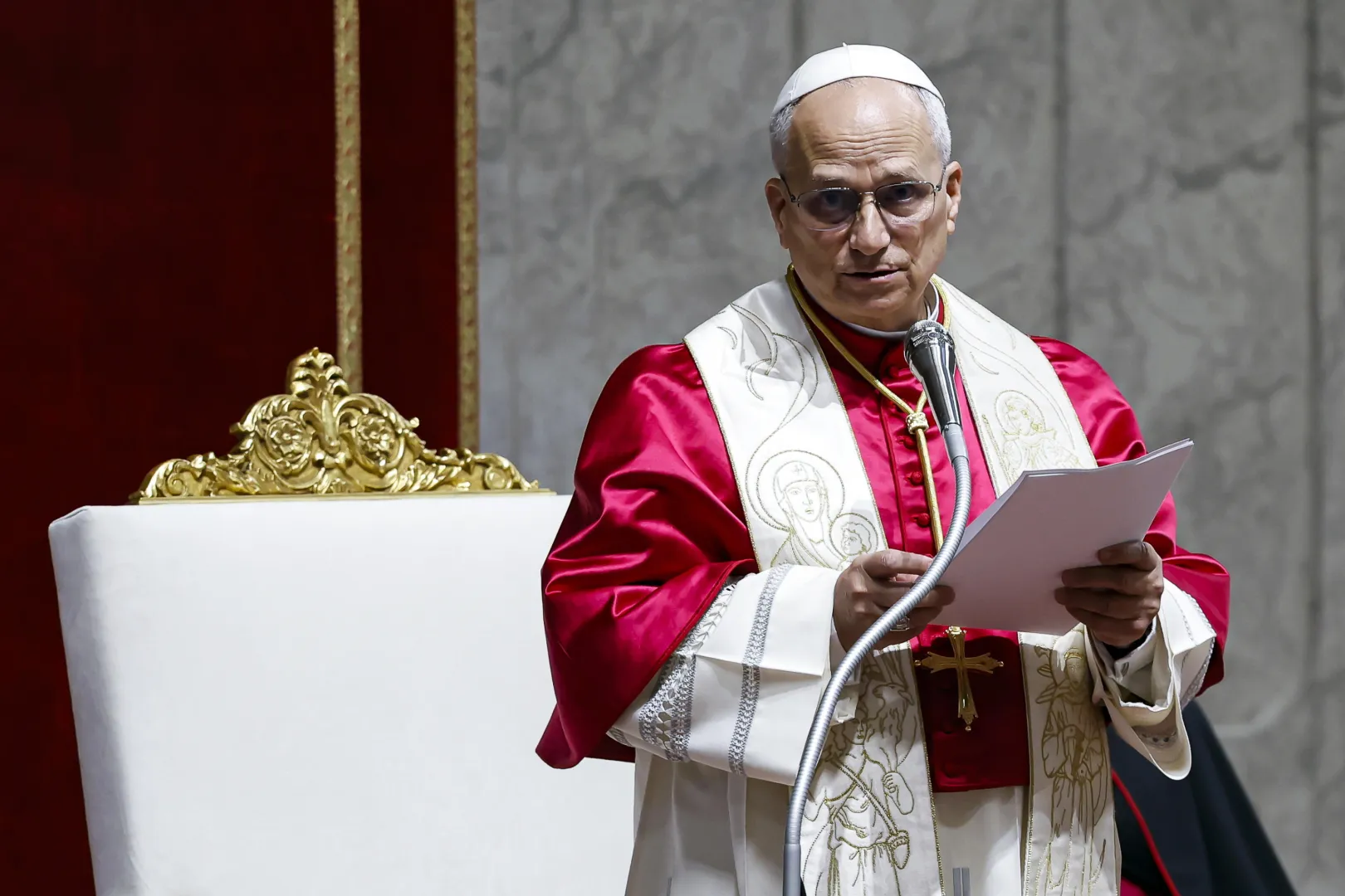 Papież Leon XVI Fot. PAP/EPA/ANGELO CARCONI
