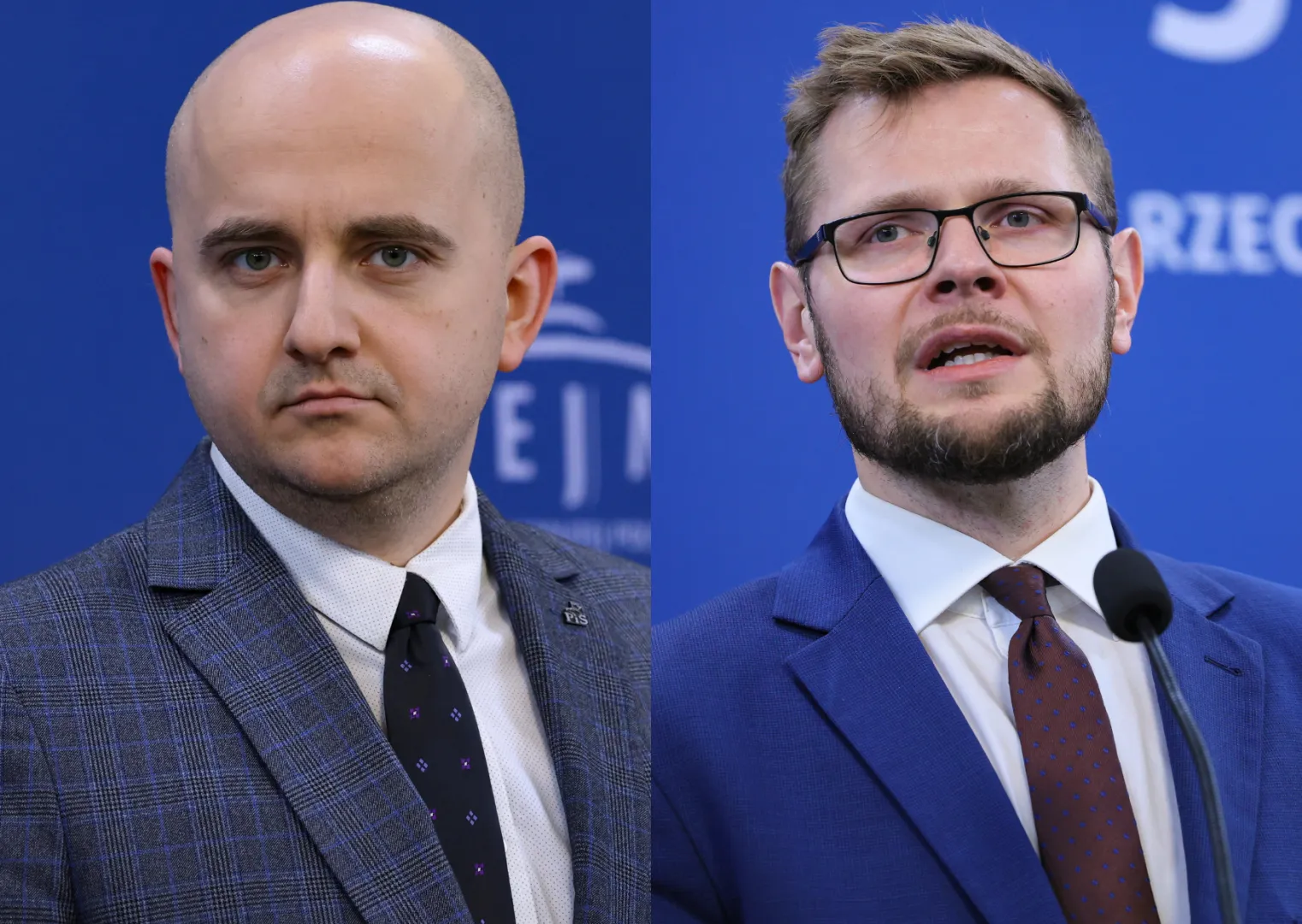 Dariusz Matecki, Michał Woś. Fot. PAP/Albert Zawada, Rafał Guz, 