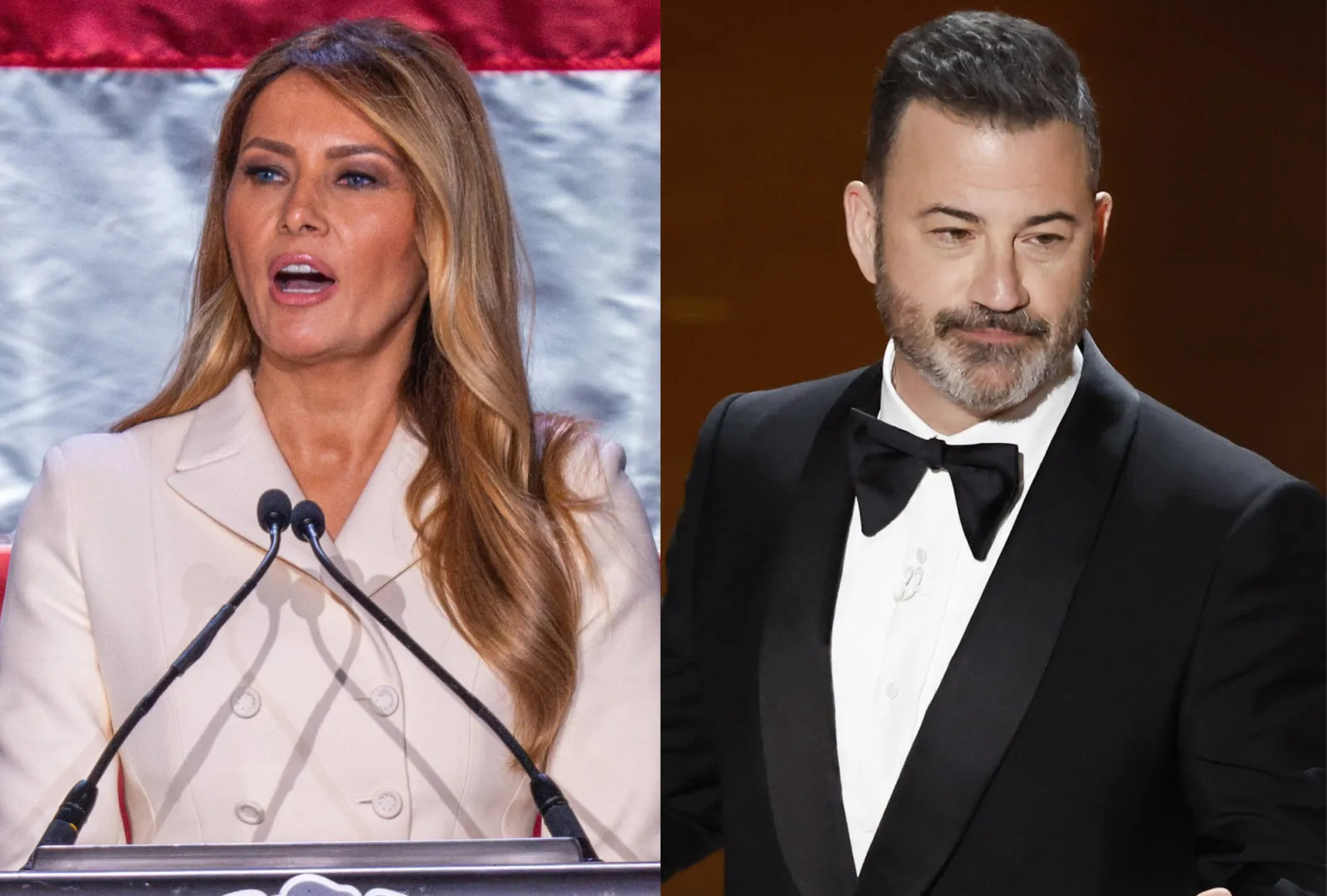 Melania Trump i Jimmy  Kimmel, fot. PAP/