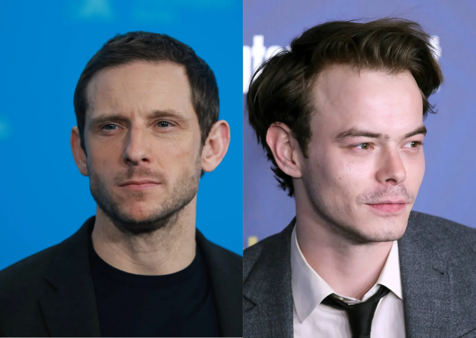 Jamie Bell, Charlie Heaton. Fot. PAP/EPA/CLEMENS BILAN /DAVID SWANSON 