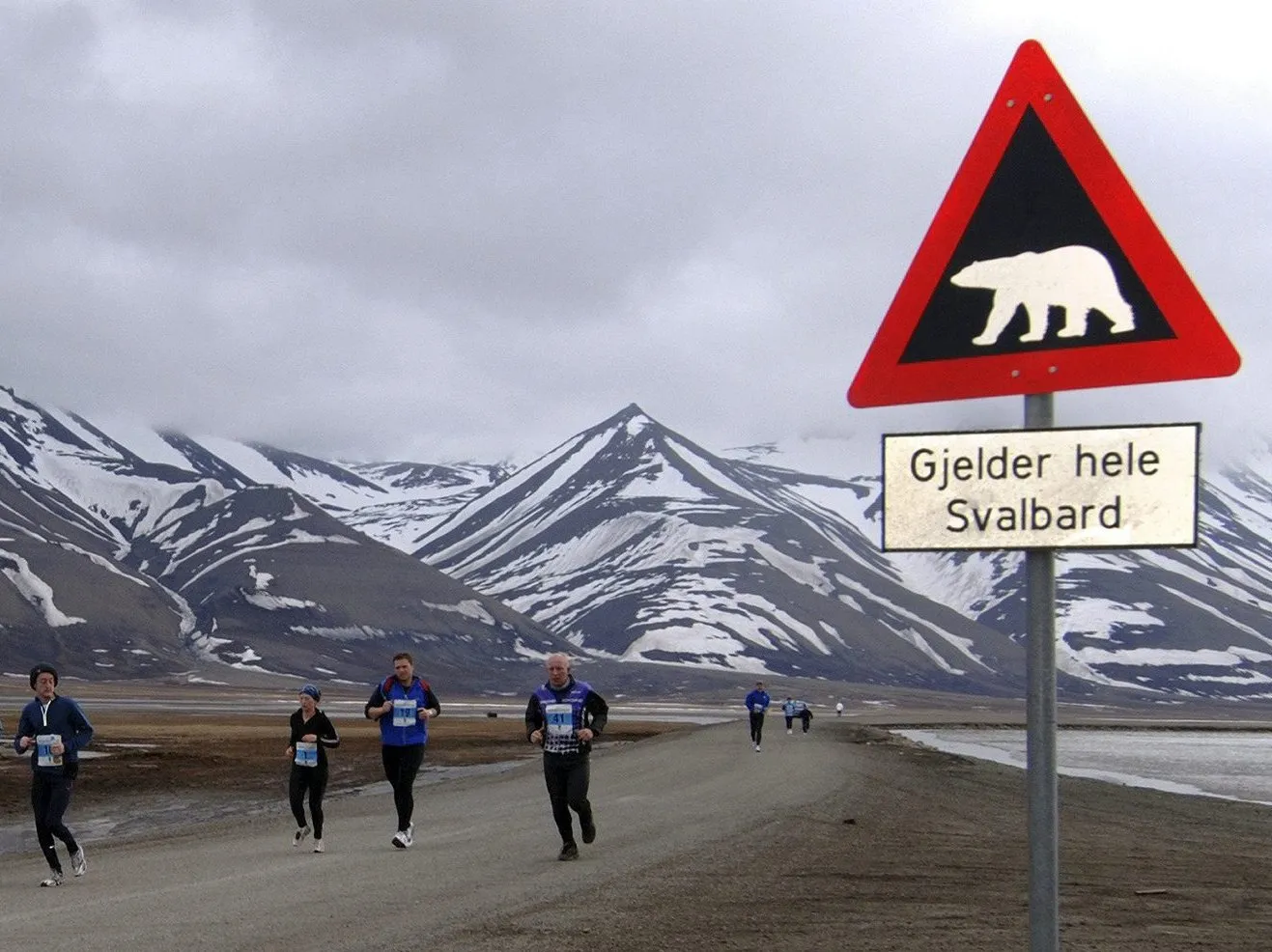 Spitsbergen Maraton odbywa się na wyspie w czerwcu Fot. PAP/EPA/Arctic Media