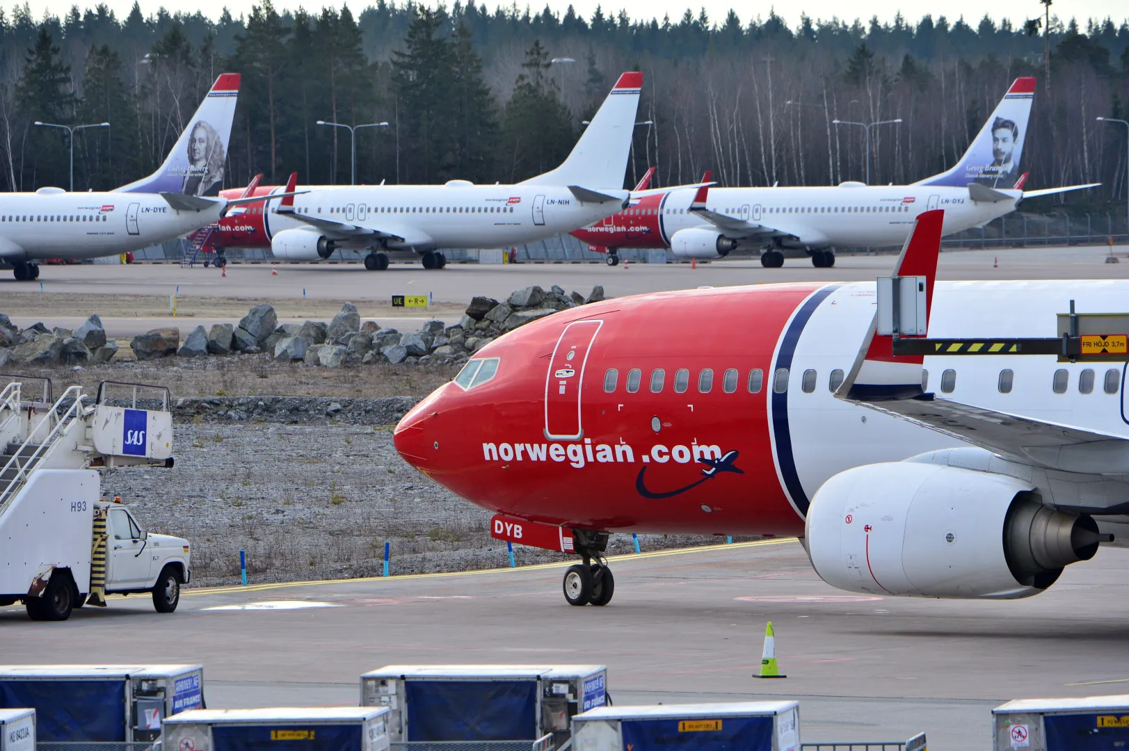 Samoloty linii Norwegian Air Shuttlefot, zdjęcie ilustracyjne, PAP/EPA/TT NEWS AGENCY/JOHAN NILSSON