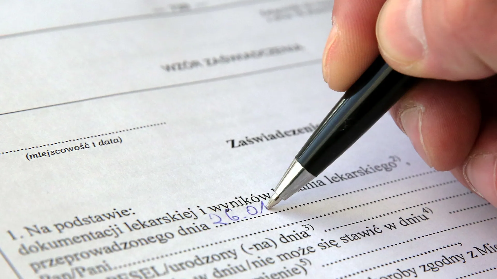 Druk lekarski Fot. PAP/Tomasz Waszczuk