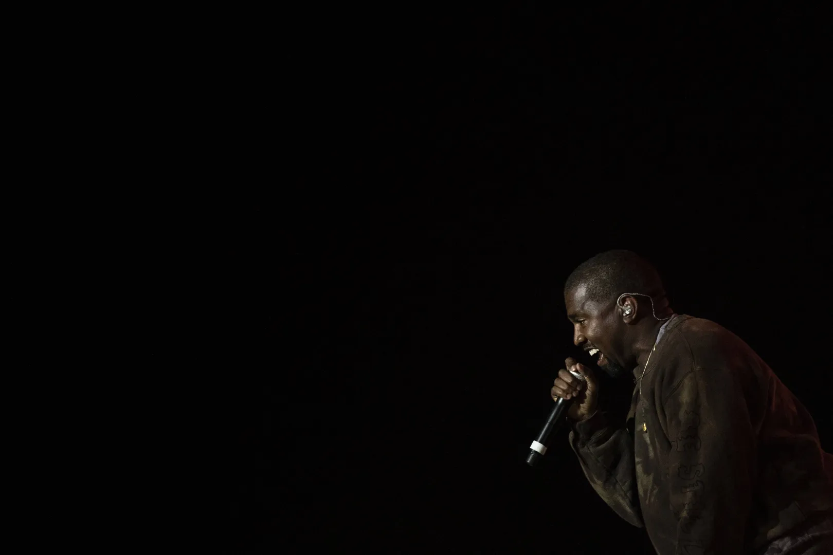Kanye West. Fot. PAP/EPA/	ETIENNE LAURENT