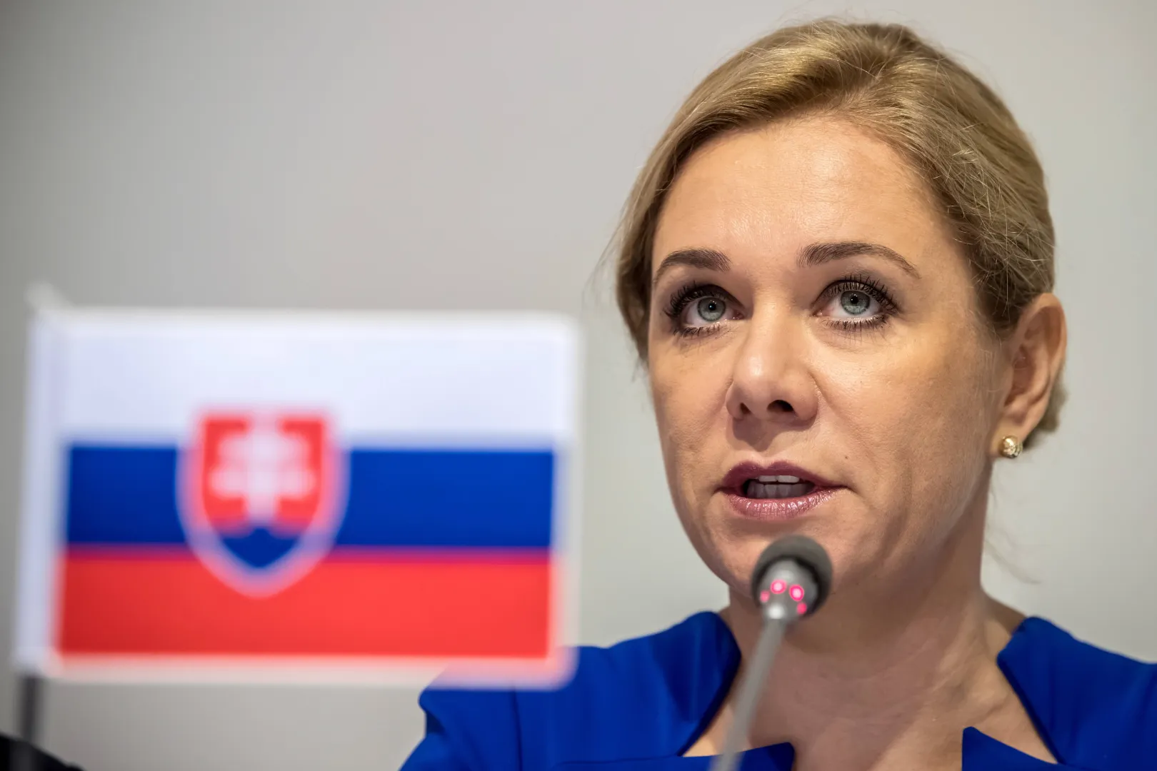 Міністерка економіки Словаччини Деніса Сакова. Fot. PAP/EPA/MARTIN DIVISEK