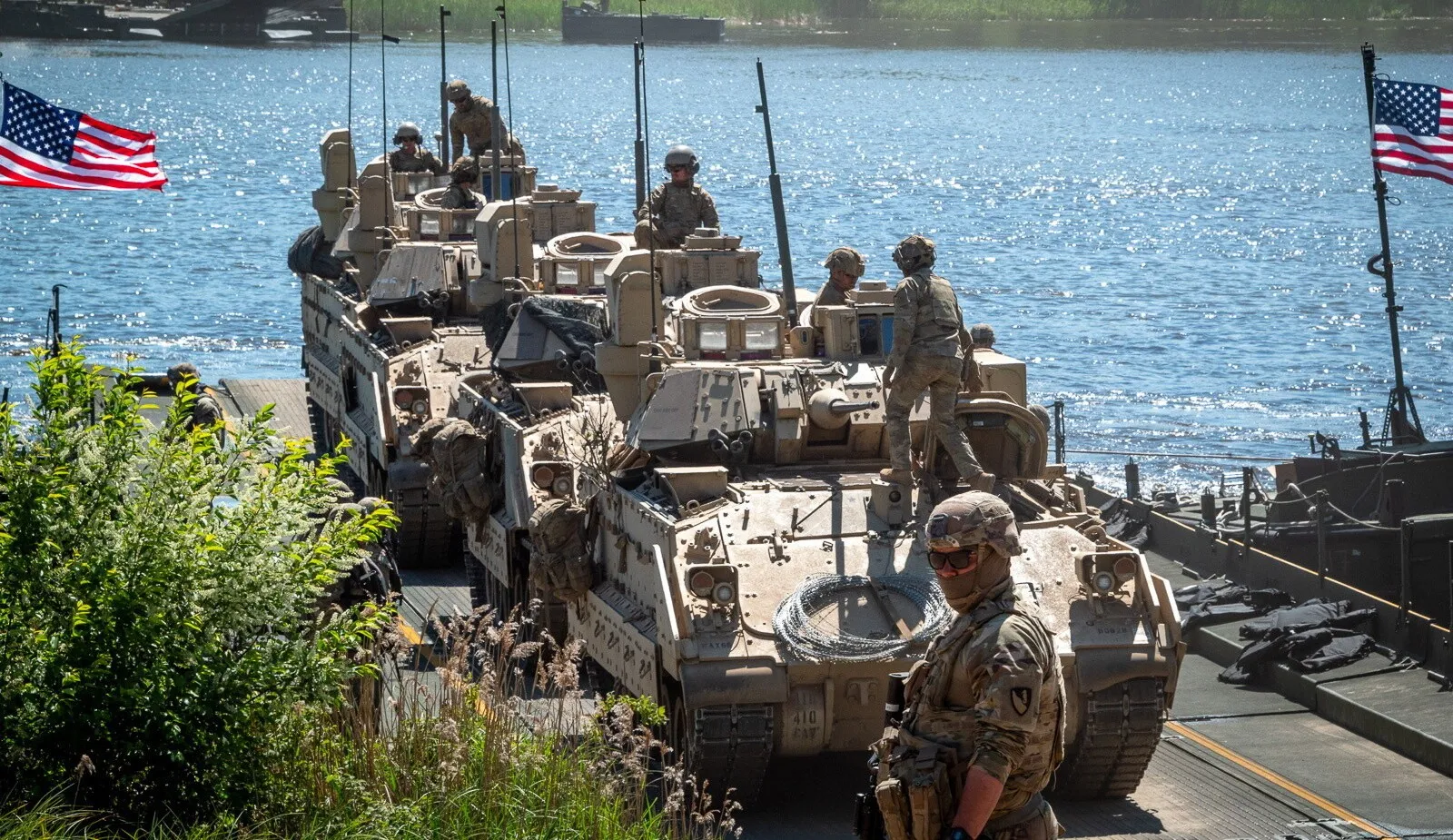 Amerykańscy żołnierze. Fot. PAP/Marcin Bielecki