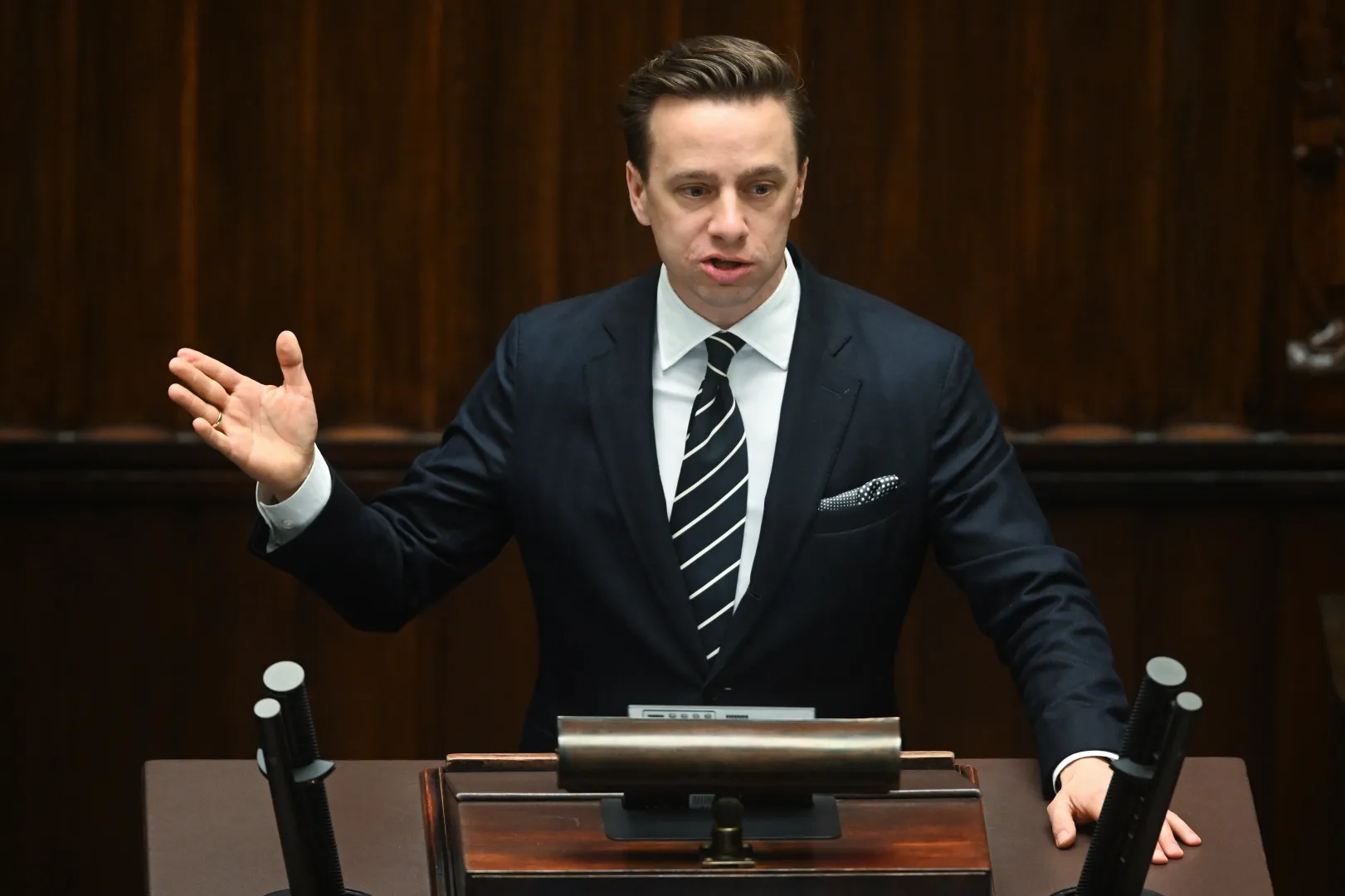 Krzysztof Bosak. Fot. PAP/Radek Pietruszka