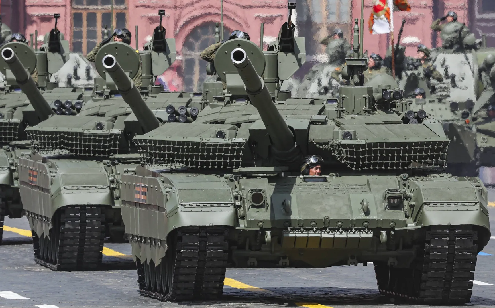 Parada w Moskwie. Fot. PAP/EPA/MAXIM SHIPENKOV