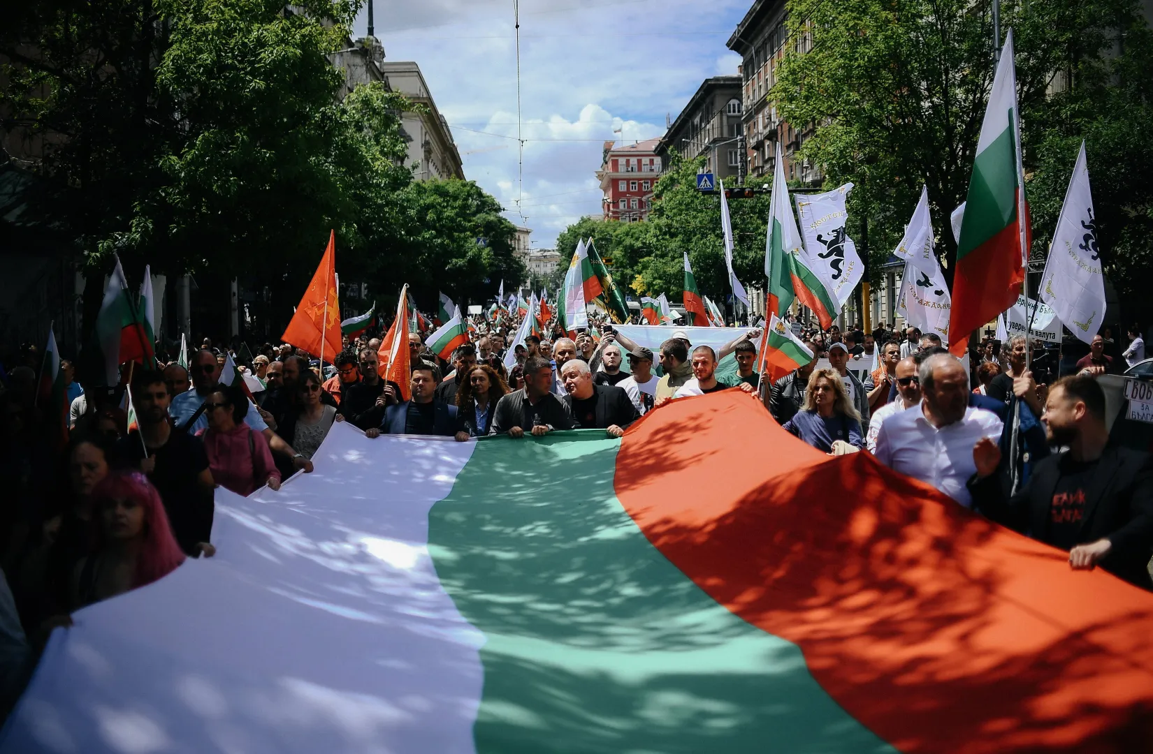 Protestujący w Sofii, zdjęcie ilustracyjne, fot. PAP/EPA/BORISLAV TROSHEV
