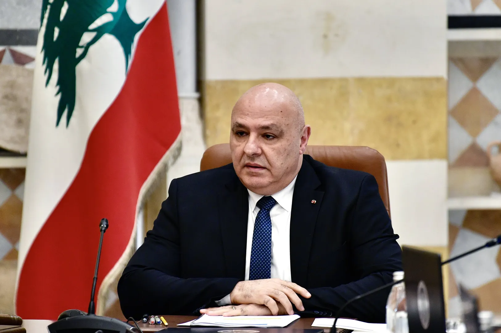 Prezydent Libanu Joseph Aoun. Fot. PAP/EPA/	WAEL HAMZEH