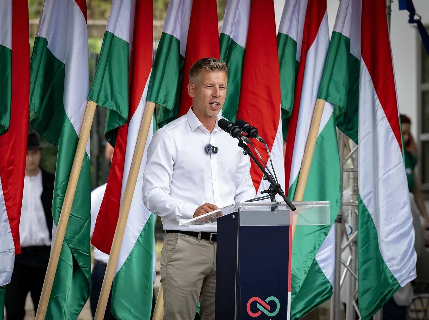 Peter Magyar. Fot. EPA/CSABA KRIZSAN 