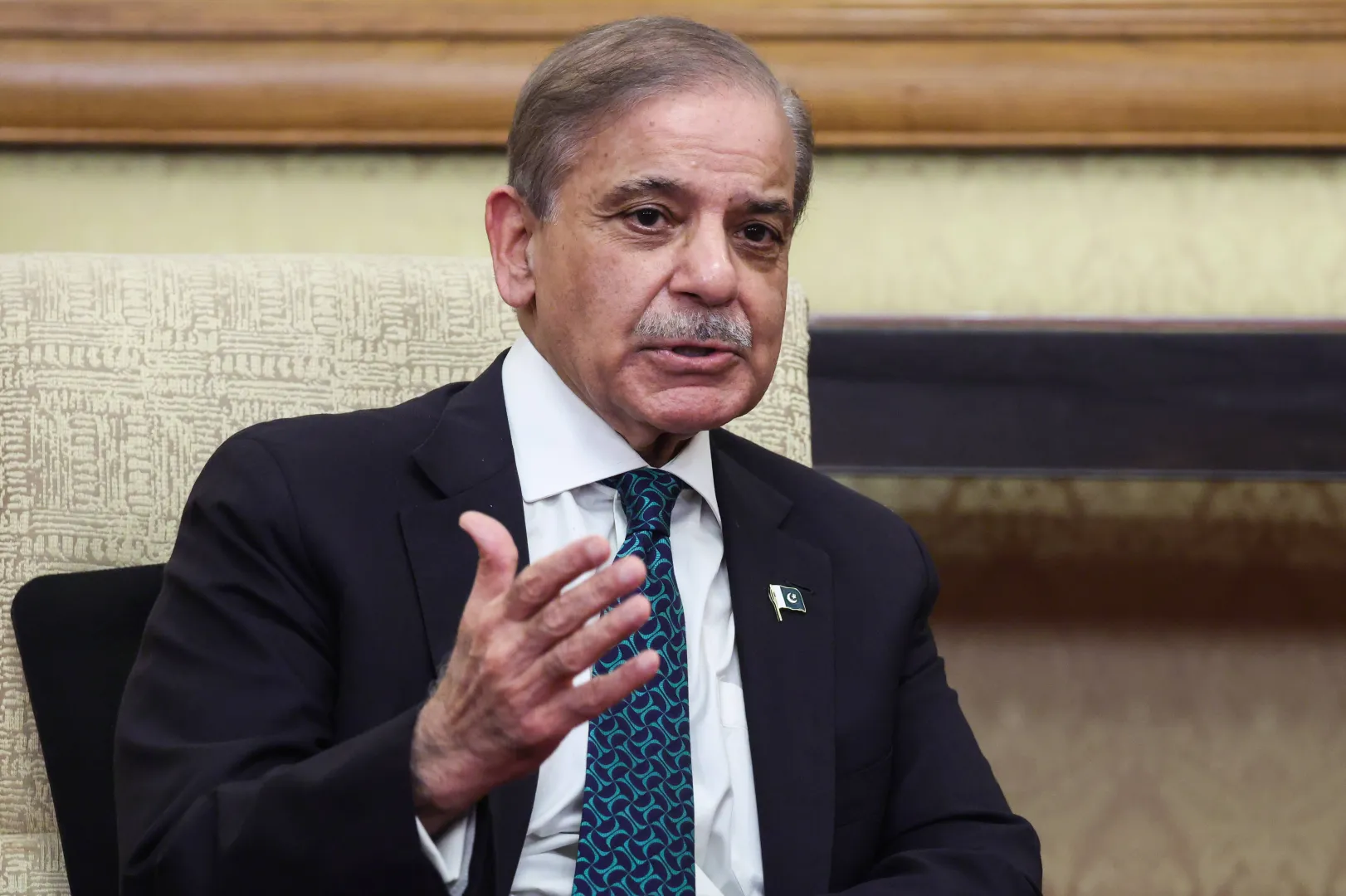 Premier Pakistanu Shehbaz Sharif. Fot. EPA/Maxim Shemetov / POOL