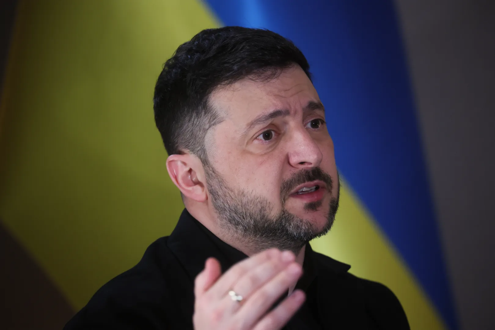 Prezydent Ukrainy Wołodymyr Zełenski. Fot. PAP/	Leszek Szymański