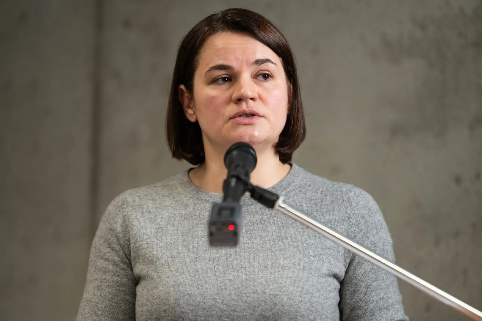 Swiatłana Cichanouska. Fot. PAP/Valdemar Doveiko