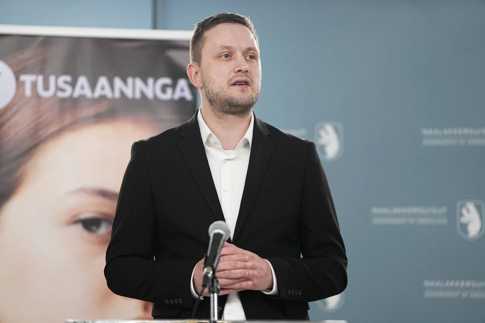 Premier Grenlandii Jens-Frederik Nielsen. Fot. PAP/EPA/Mads Claus Rasmussen