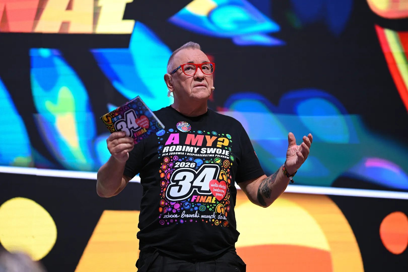 Prezes Fundacji Wielkiej Orkiestry Świątecznej Pomocy Jerzy Owsiak. Fot. PAP/Marcin Obara