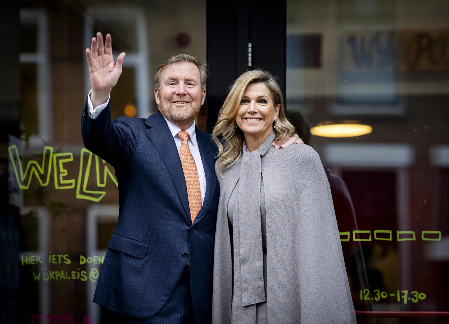 Król Holandii Willem-Aleksander i królowa Maksima, fot. PAP/EPA/ANP/KOEN VAN WEEL