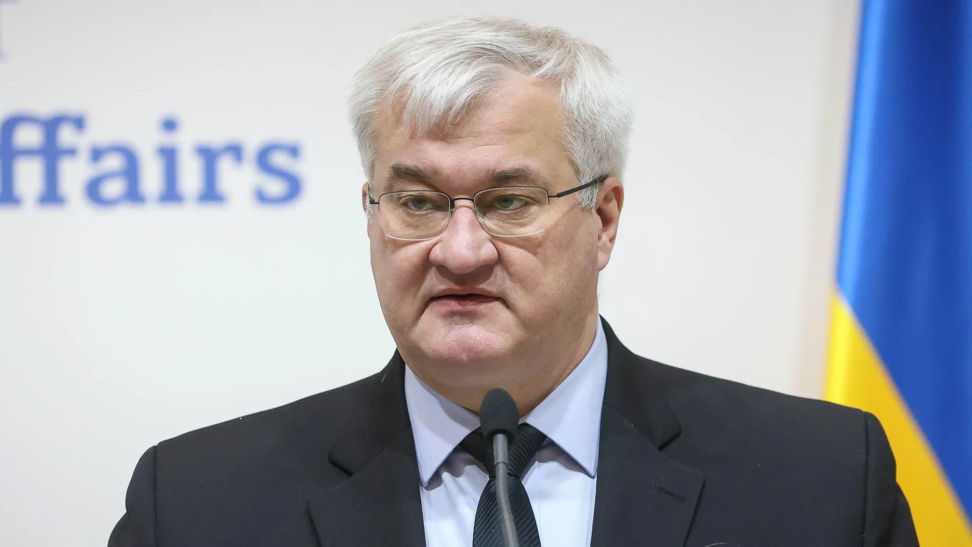 Minister spraw zagranicznych Ukrainy Andrij Sybiha Fot. PAP/Victor Kovalchuk