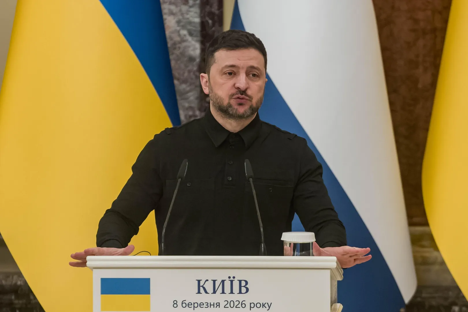 Prezydent Ukrainy Wołodymyr Zełenski. Fot. PAP/Vladyslav Musiienko