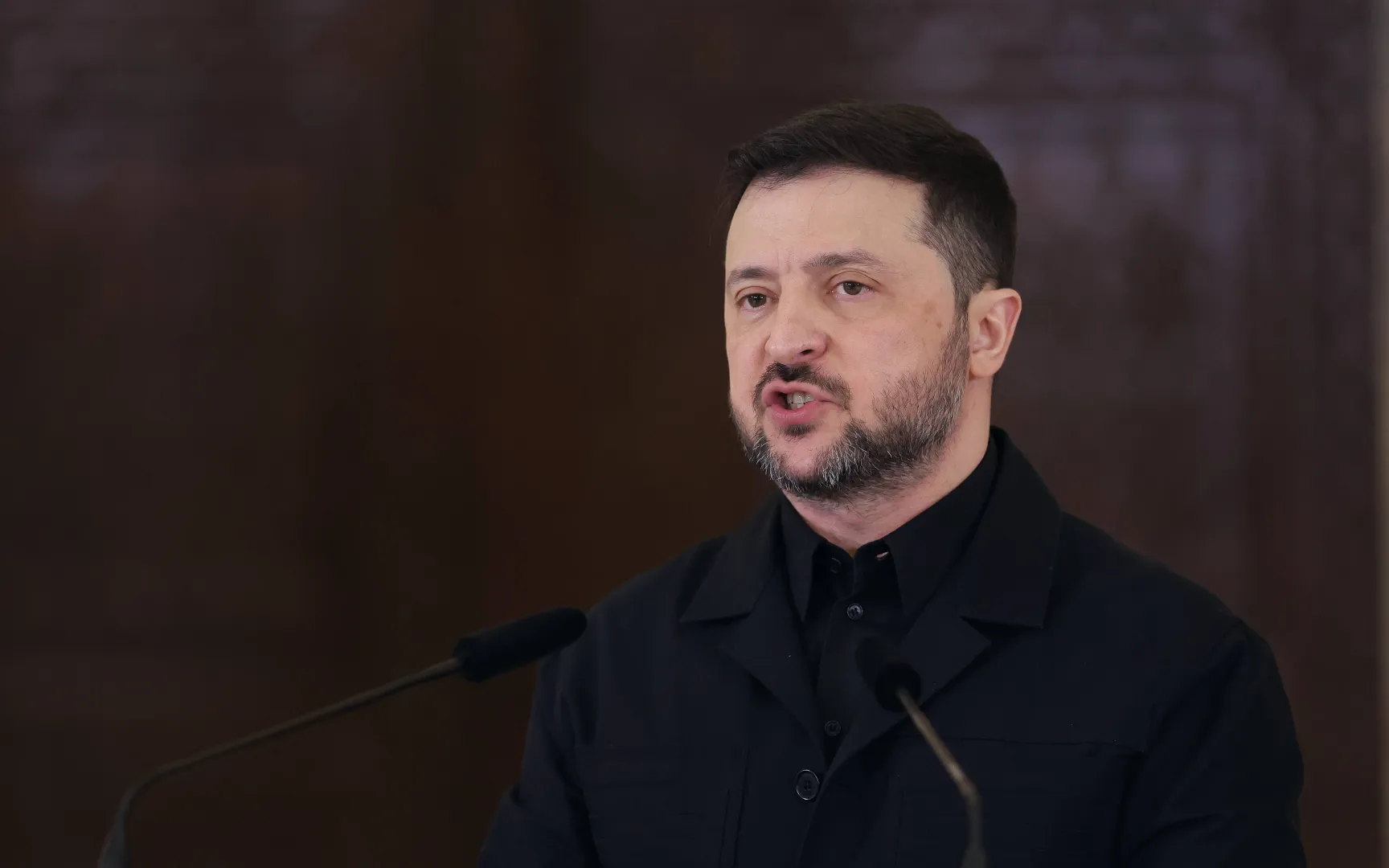 Prezydent Ukrainy Wołodymyr Zełenski. Fot. PAP/EPA/ROBERT GHEMENT