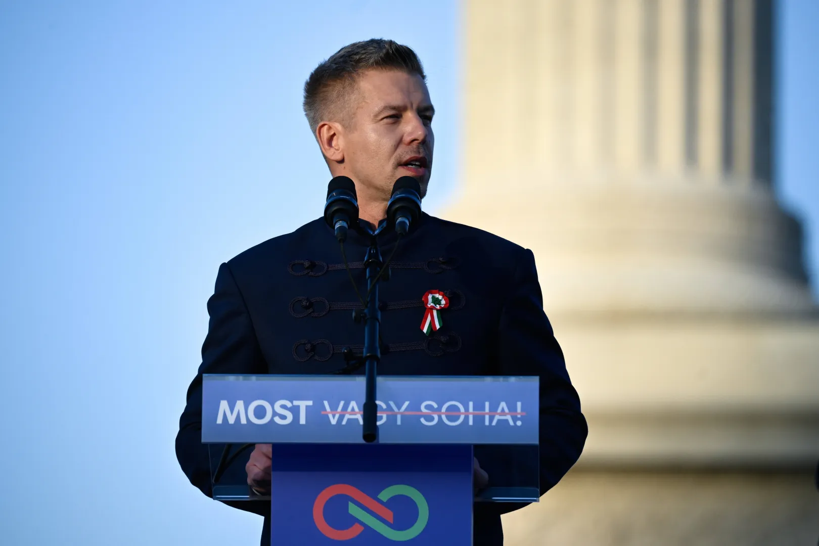 Peter Magyar. Fot. PAP/EPA/Robert Hegedus