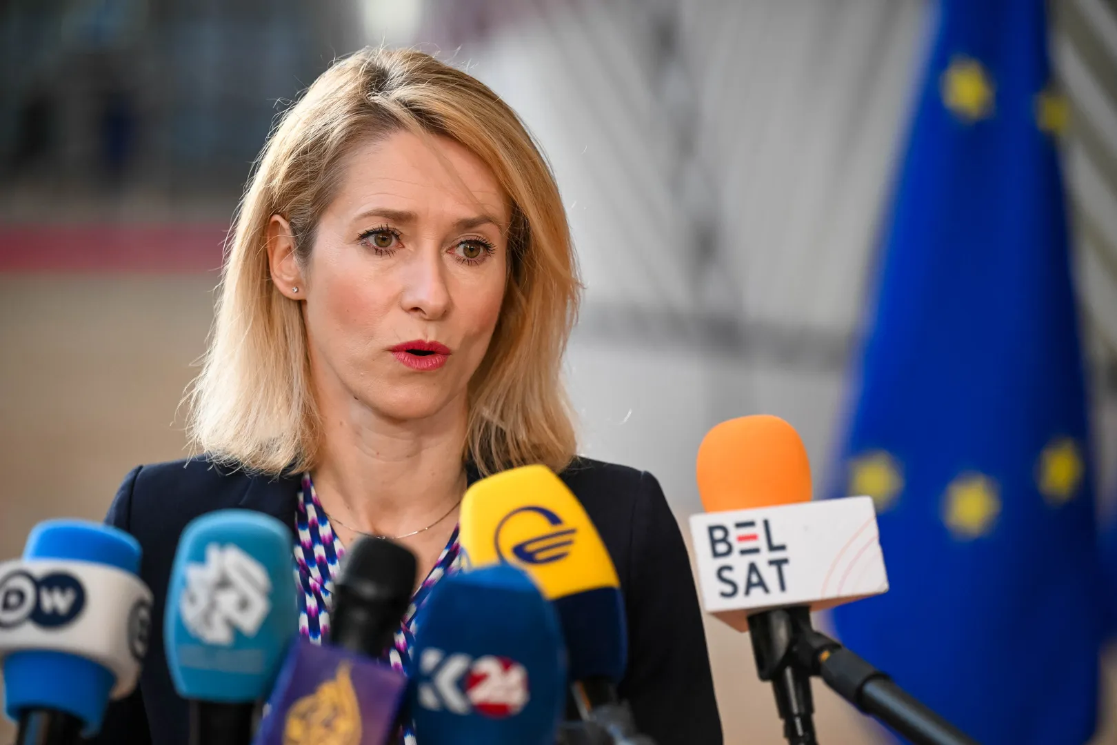 Szefowa unijnej dyplomacji. Kaja Kallas. Fot. PAP/Wiktor Dąbkowski