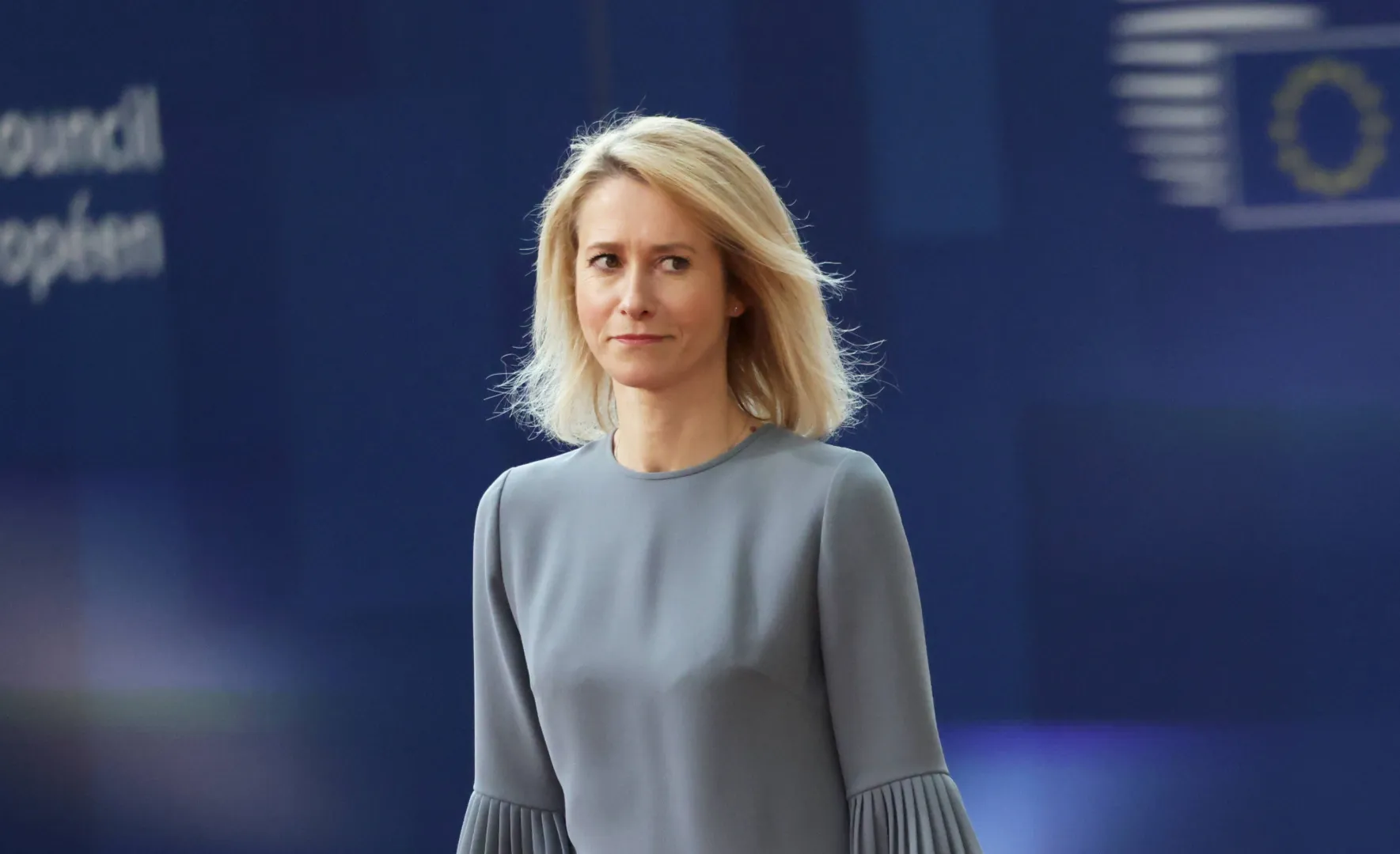 Kaja Kallas. Fot. PAP/EPA/OLIVIER MATTHYS