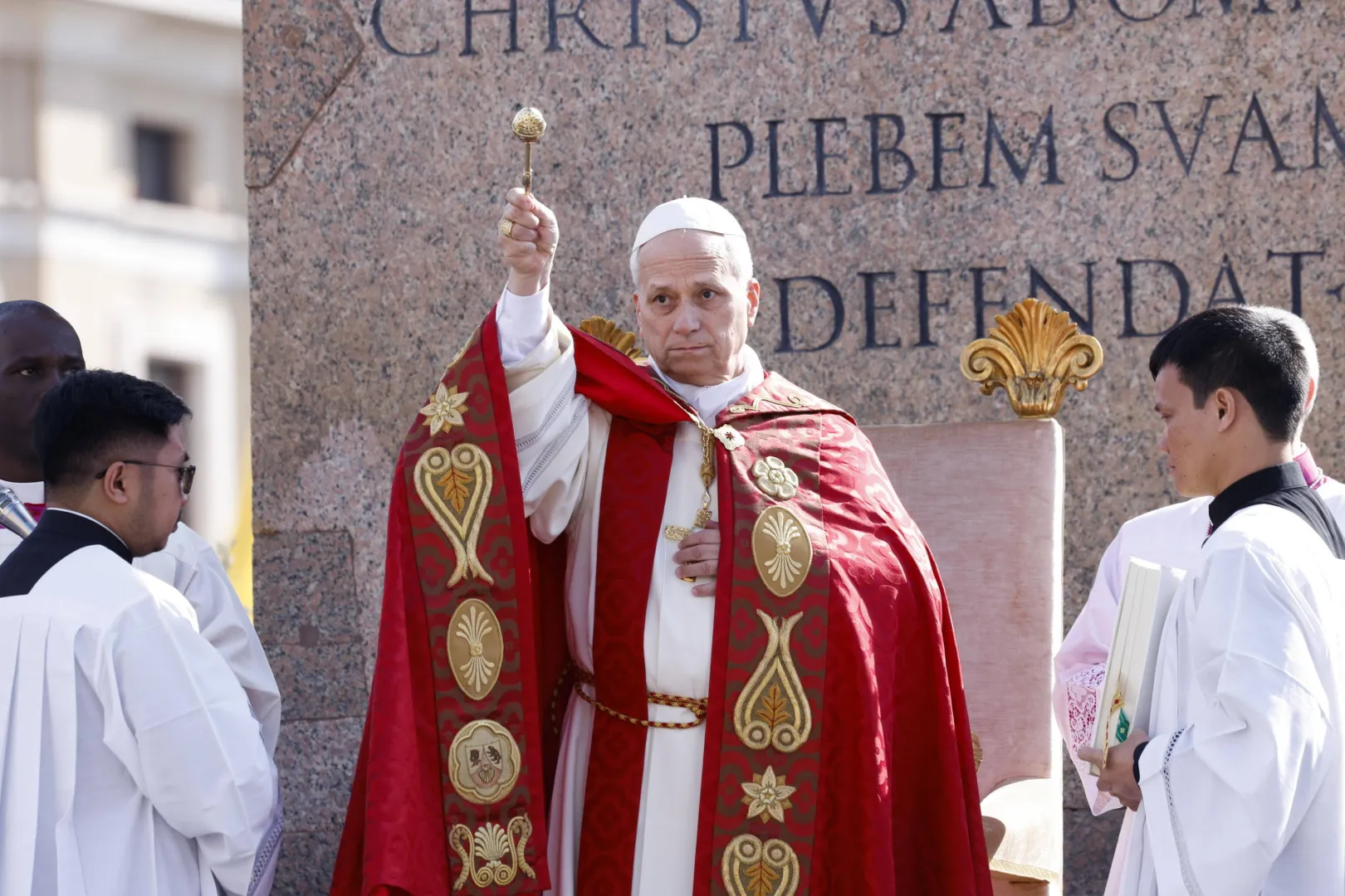 Papież Leon XIV. Fot. PAP/EPA/REMO CASILLI / POOL