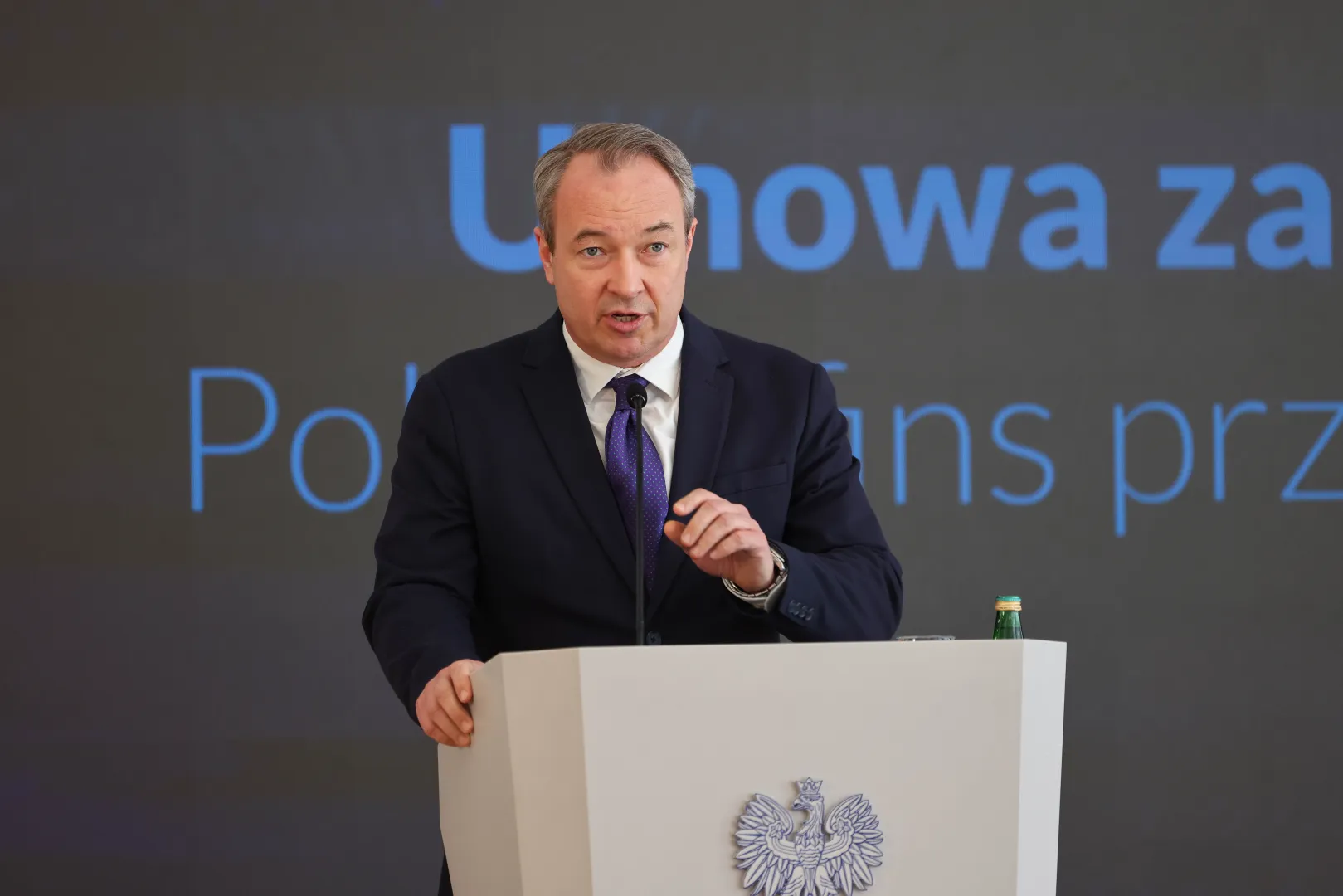 Prezes zarządu Grupy Azoty Marcin Celejewski. Fot. PAP/Albert Zawada