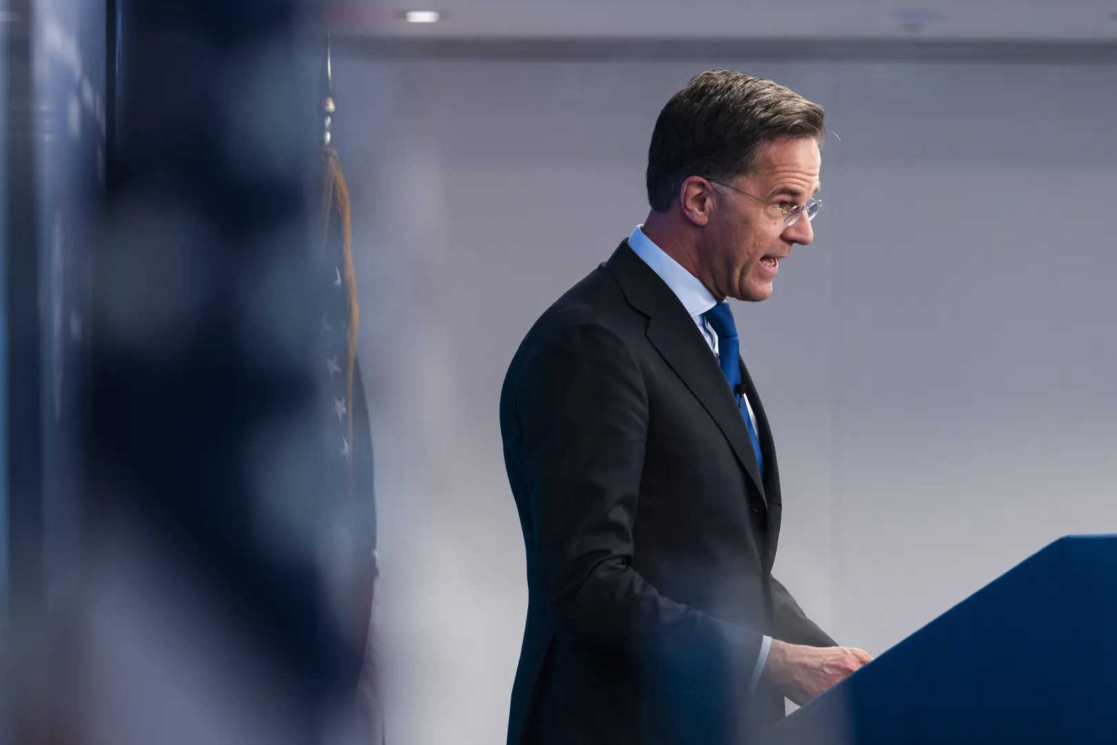 Szef NATO Mark Rutte. Fot. PAP/EPA/JIM LO SCALZO