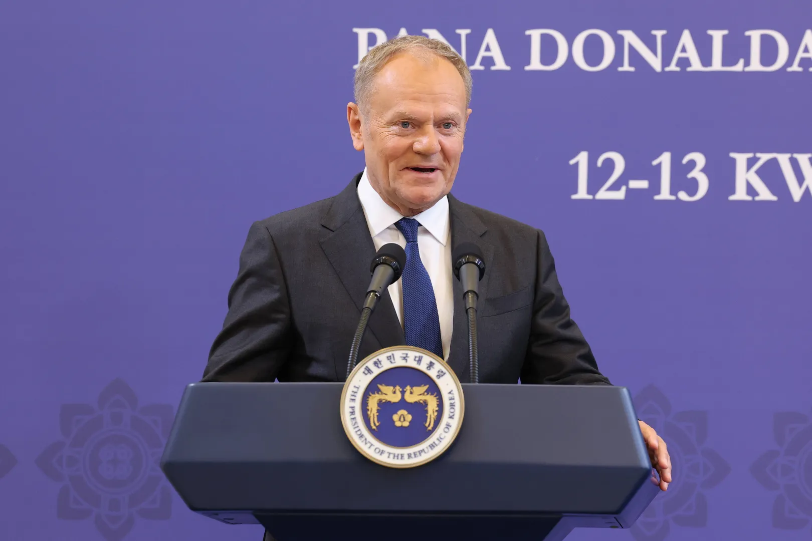 Donald Tusk. Fot. PAP/EPA/Chung Sung-Jun