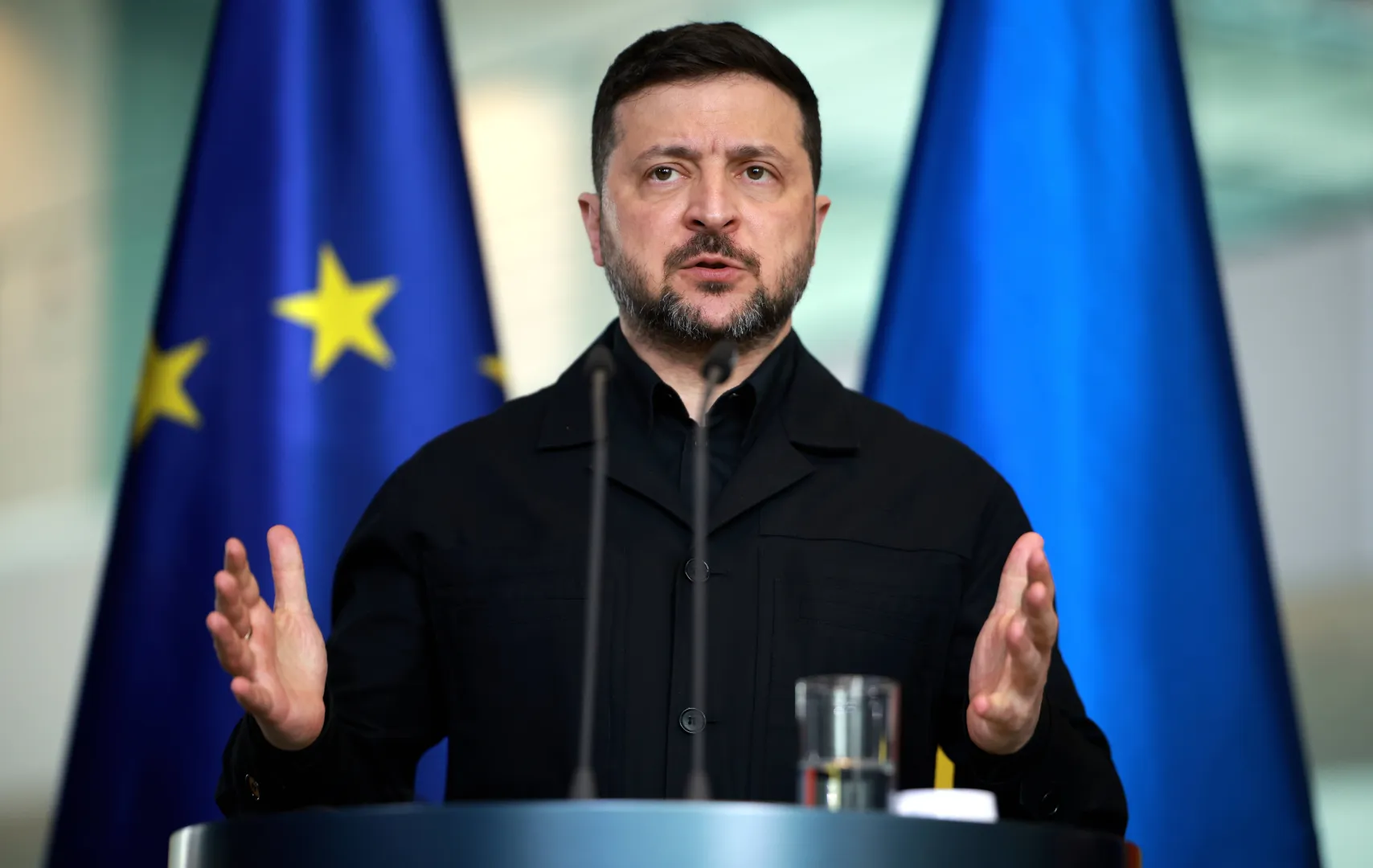 Prezydent Ukrainy Wołodymyr Zełenski. Fot. PAP/EPA/CLEMENS BILAN